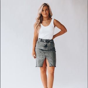 Off to the rodeo denim skirt